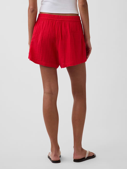 Gap 4" Mid Rise Cotton Gauze Easy Shorts — photo 5