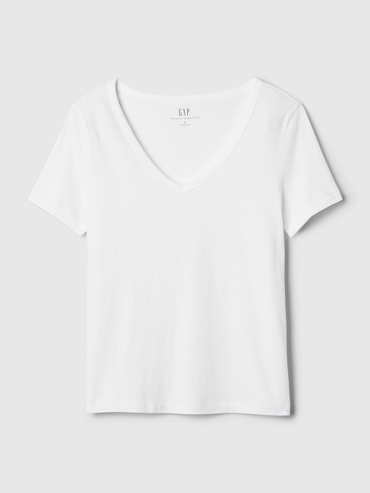 Gap Organic Cotton VintageSoft V-Neck T-Shirt — photo 6