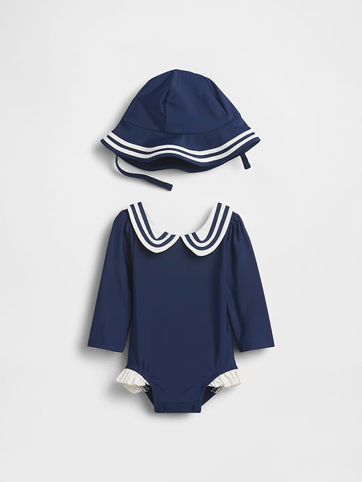 Gap Baby Floral Rash Guard Swim Set — photo 1
