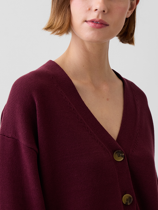 Gap 100% Cotton Oversized Cardigan Sweater — photo 5