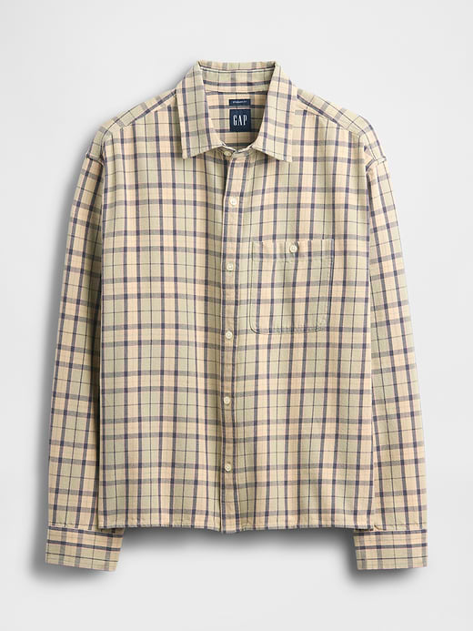 Gap Twill Straight-Hem Shirt — photo 6