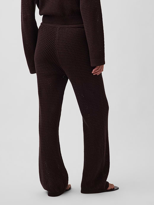 Gap 100% Cotton Crochet Sweater Pants — photo 5