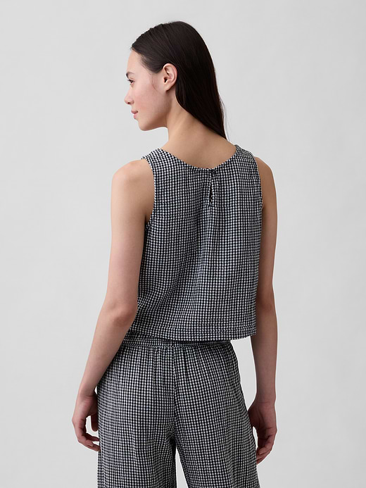 Gap Cotton Gauze Racer Shell Tank Top — photo 4