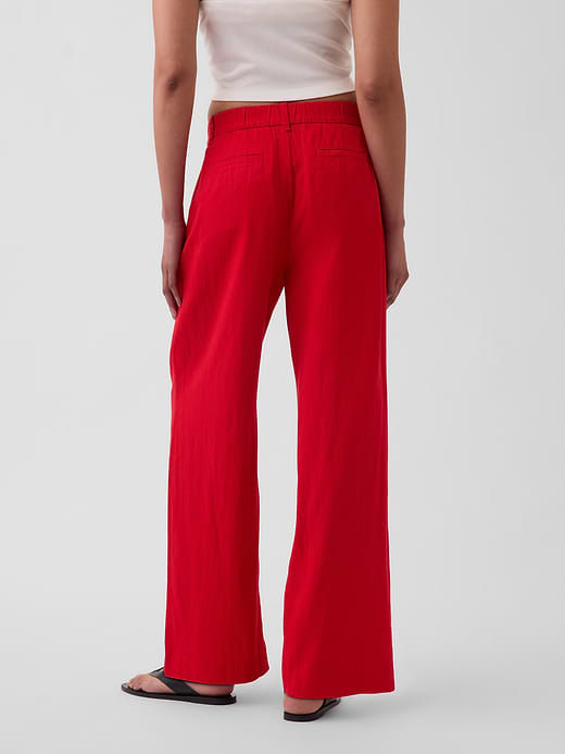 Gap 365 High Rise Linen-Blend Trousers — photo 5