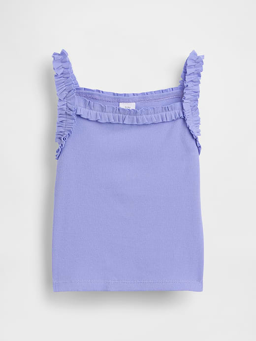Gap Baby & Toddler Rib Ruffle Apron Tank Top — photo 1