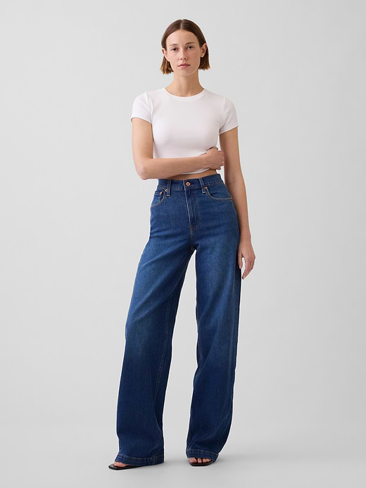 Gap High Rise Stride Wide-Leg Jeans — photo 1