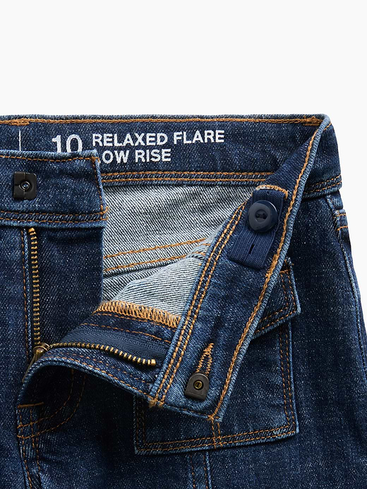 Gap Kids Low Rise Relaxed Flare Jeans — photo 8