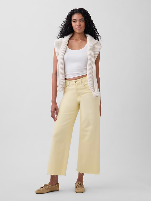 Gap High Rise Stride Wide-Leg Ankle Jeans — photo 1