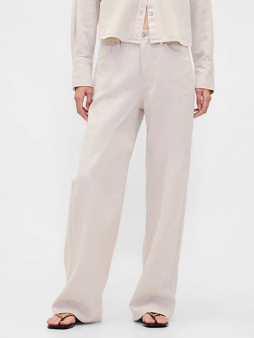 Gap Linen-Cotton Wide-Leg Pants — photo 3