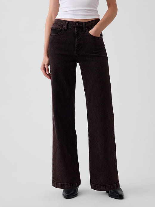 Gap High Rise Stride Wide-Leg Jeans — photo 3