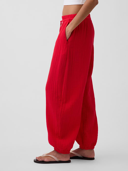 Gap Cotton Gauze Easy Joggers — photo 4