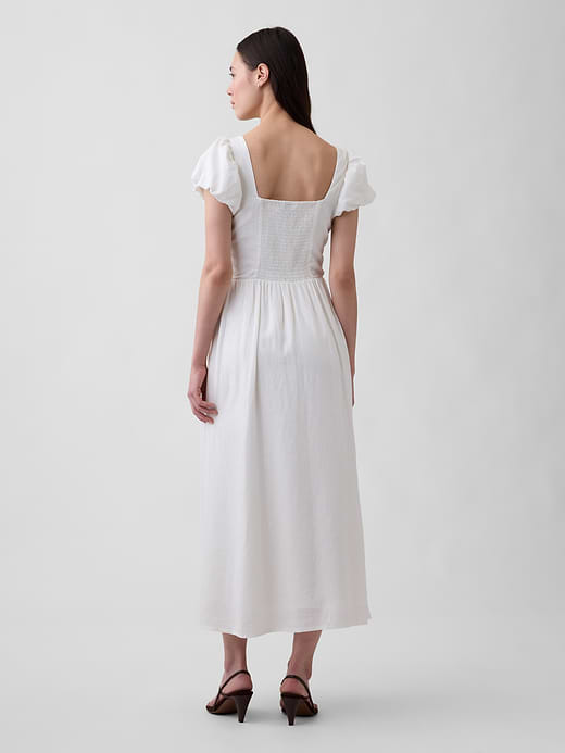 Gap Linen-Blend Drop-Waist Maxi Dress — photo 3