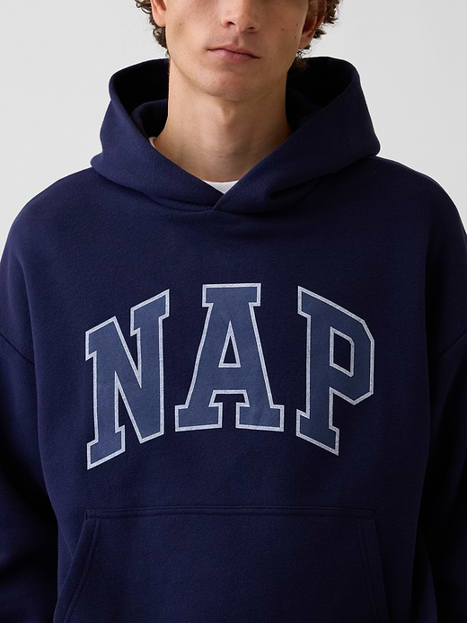 Gap Adult VintageSoft NAP Logo Hoodie — photo 5