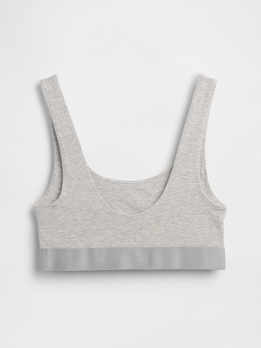 Gap Organic Stretch Cotton Gap Logo Bralette — photo 7