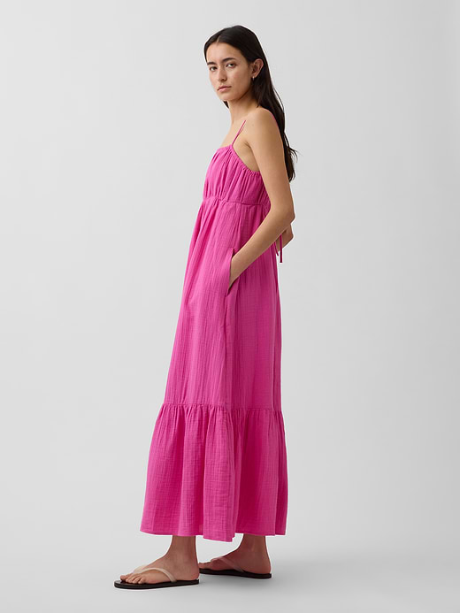Gap Cotton Gauze Tiered Empire Waist Dress — photo 4
