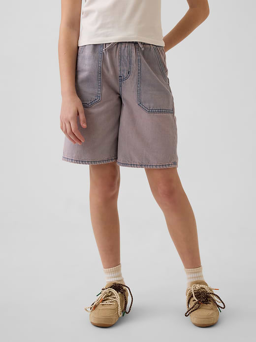 Gap Kids Low Rise Easy Longline Denim Shorts — photo 4