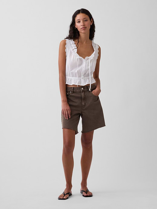 Gap 8" Mid Rise UltraSoft Loose Bermuda Shorts — photo 6