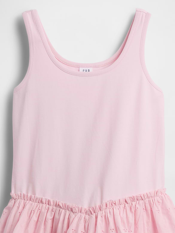 Gap Kids Mixed Media Tiered Tank Dress — photo 5