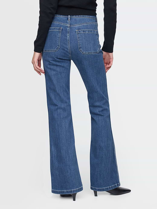Gap High Rise '70s Flare Jeans — photo 5