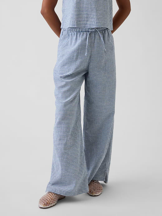 Gap Kids Linen-Cotton Easy Wide-Leg Pants — photo 4