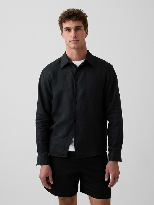 Gap 100% Linen Classic Shirt — photo 1