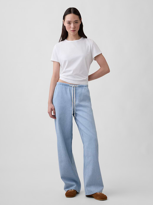 Gap Low Rise UltraSoft Easy '90s Loose Stripe Jeans — photo 1