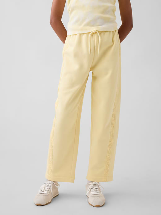 Gap Kids VintageSoft Relaxed Lace-Trim Barrel Joggers — photo 4