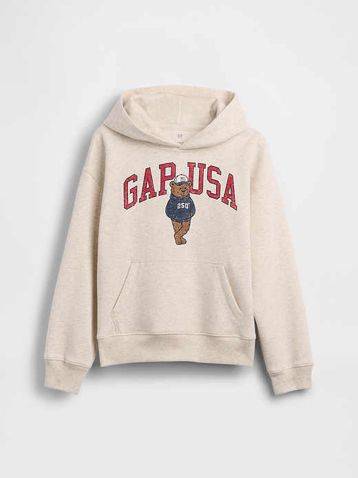 Gap Kids VintageSoft Relaxed Brannan Bear Logo Hoodie — photo 7