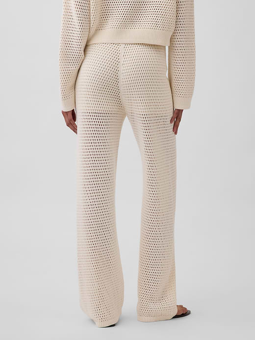 Gap 100% Cotton Crochet Sweater Pants — photo 5