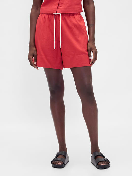 Gap 6" Linen-Blend Easy Shorts — photo 3