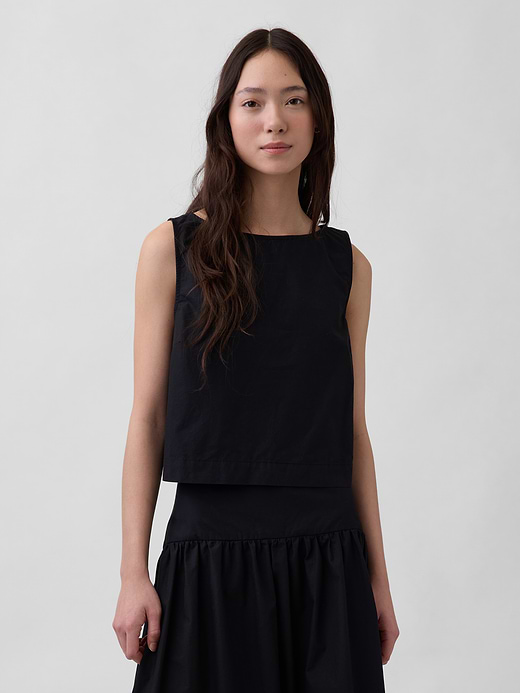 Gap Poplin Boatneck Shell Tank Top — photo 1