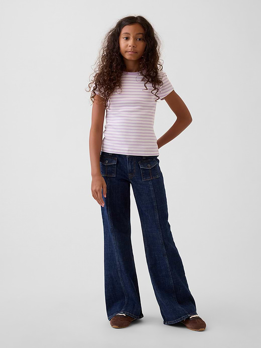 Gap Kids Low Rise Relaxed Flare Jeans — photo 1