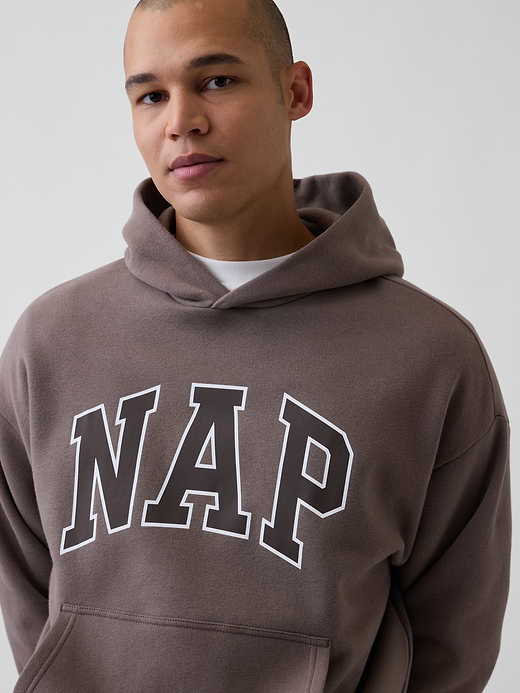 Gap Adult VintageSoft NAP Logo Hoodie — photo 5