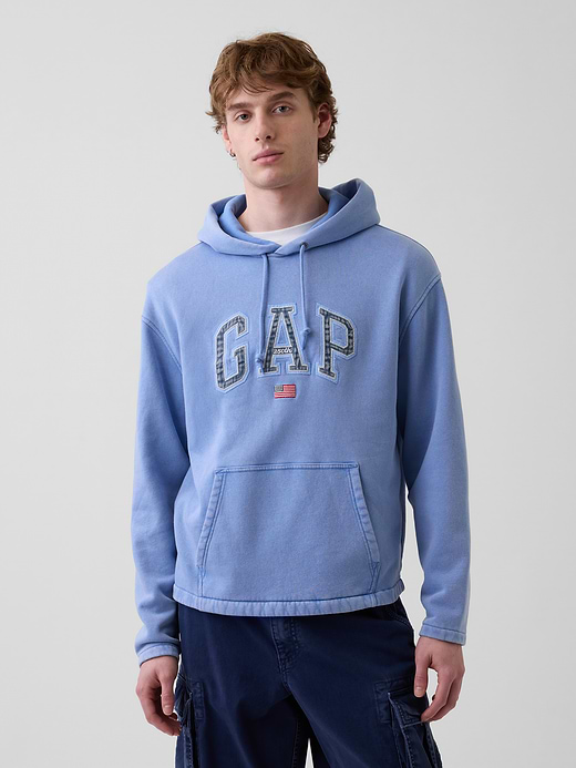 Gap VintageSoft Oversized Americana Logo Hoodie — photo 1