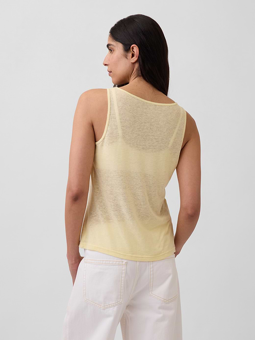 Gap Linen-Blend Tank Top — photo 4