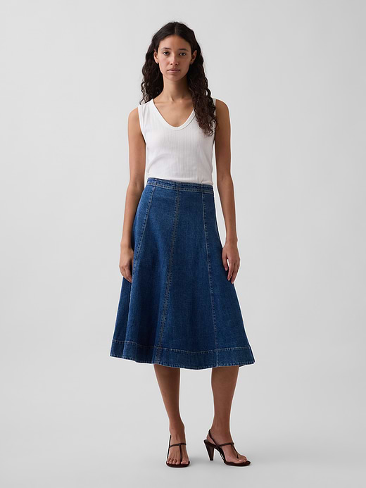 Gap Denim Midi Tulip Skirt — photo 1