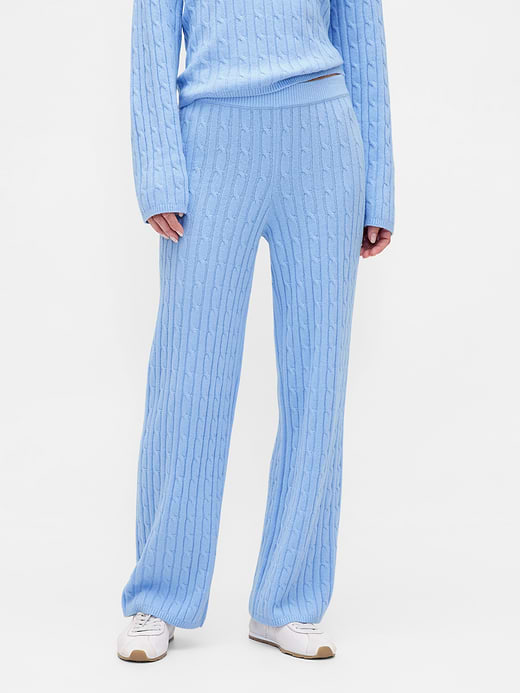 Gap CashSoft Cable-Knit Sweater Pants — photo 3