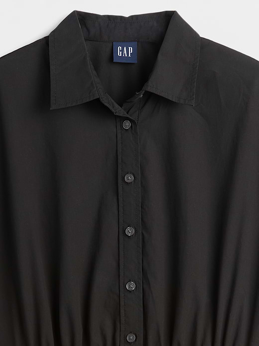 Gap Poplin Drop-Waist Maxi Shirtdress — photo 5