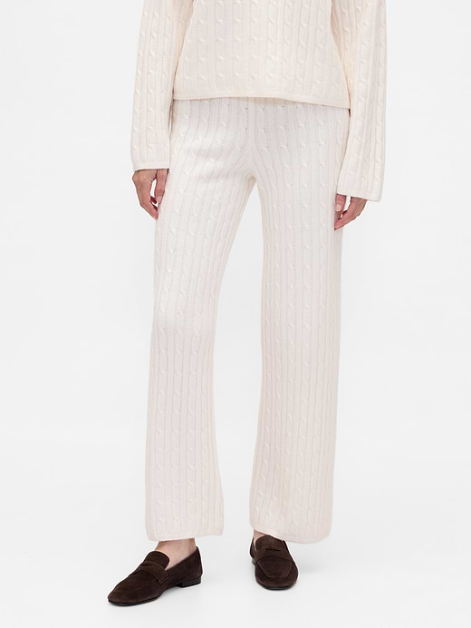 Gap CashSoft Cable-Knit Sweater Pants — photo 3