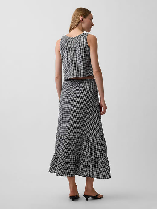 Gap Cotton Gauze Tiered Easy Maxi Skirt — photo 3