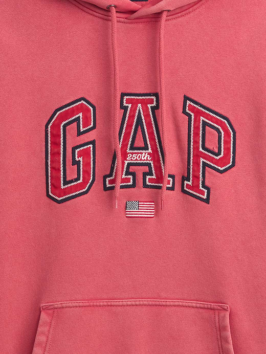 Gap VintageSoft Oversized Americana Logo Hoodie — photo 5