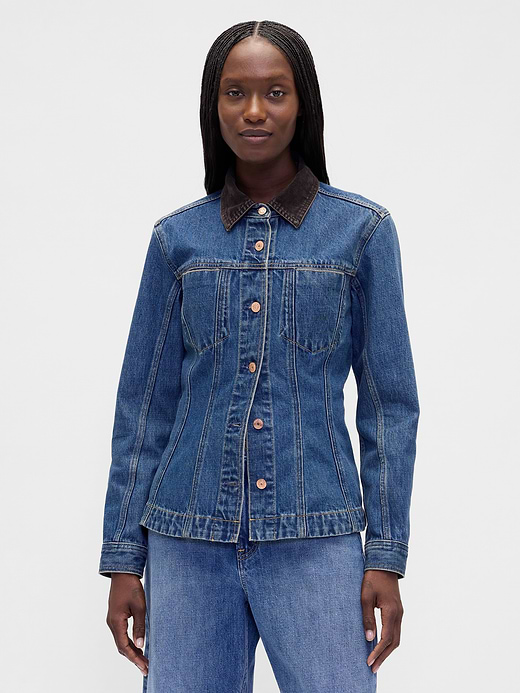 Gap Fitted Longline Denim Jacket — photo 1