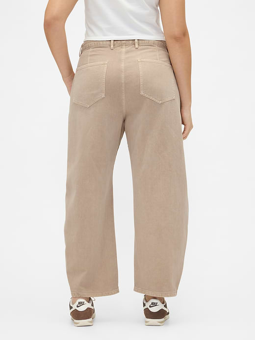 Gap Mid Rise Twill Barrel Pants — photo 7