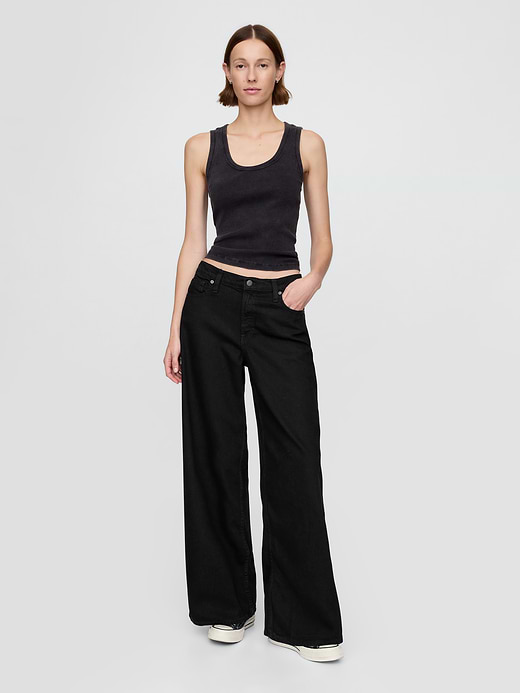 Gap Mid Rise UltraSoft Baggy Jeans — photo 1