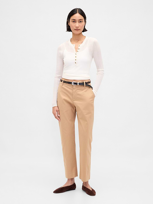 Gap Mid Rise Khakis — photo 1
