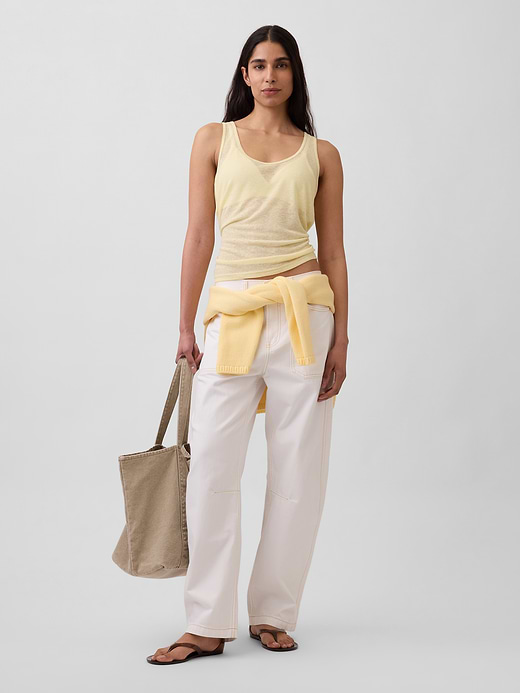 Gap Linen-Blend Tank Top — photo 3