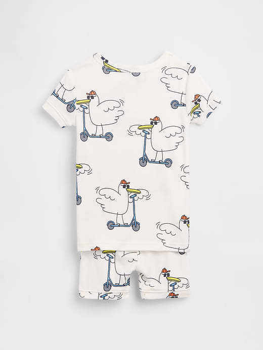 Gap Baby & Toddler Organic Brushed Cotton Scooter Seagull PJ Short Set — photo 3