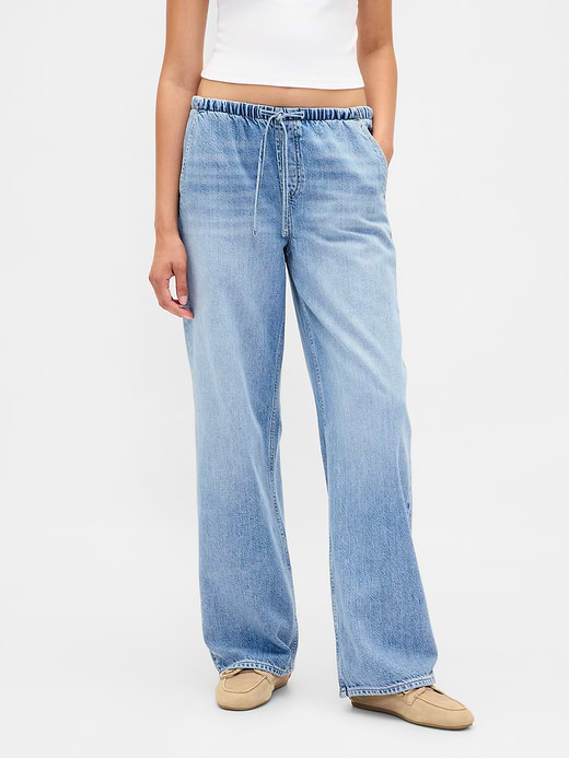 Gap Low Rise UltraSoft Easy '90s Loose Stripe Jeans — photo 3