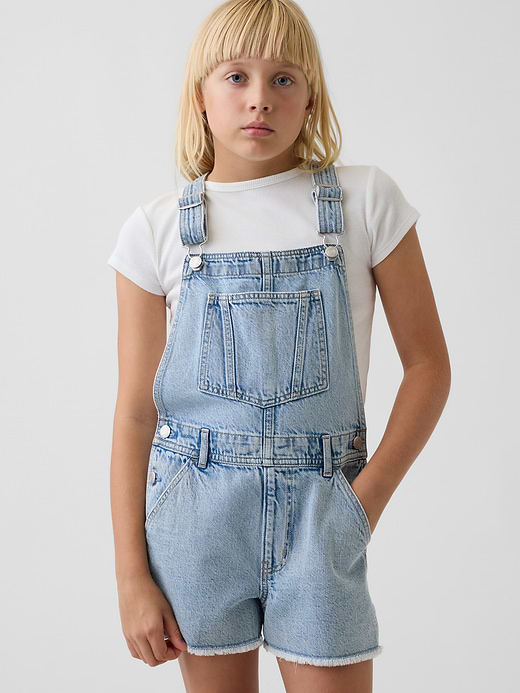 Gap Kids Denim Loose Shortalls — photo 4