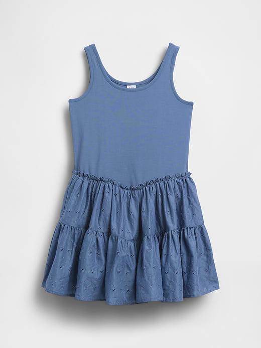 Gap Kids Mixed Media Tiered Tank Dress — photo 3